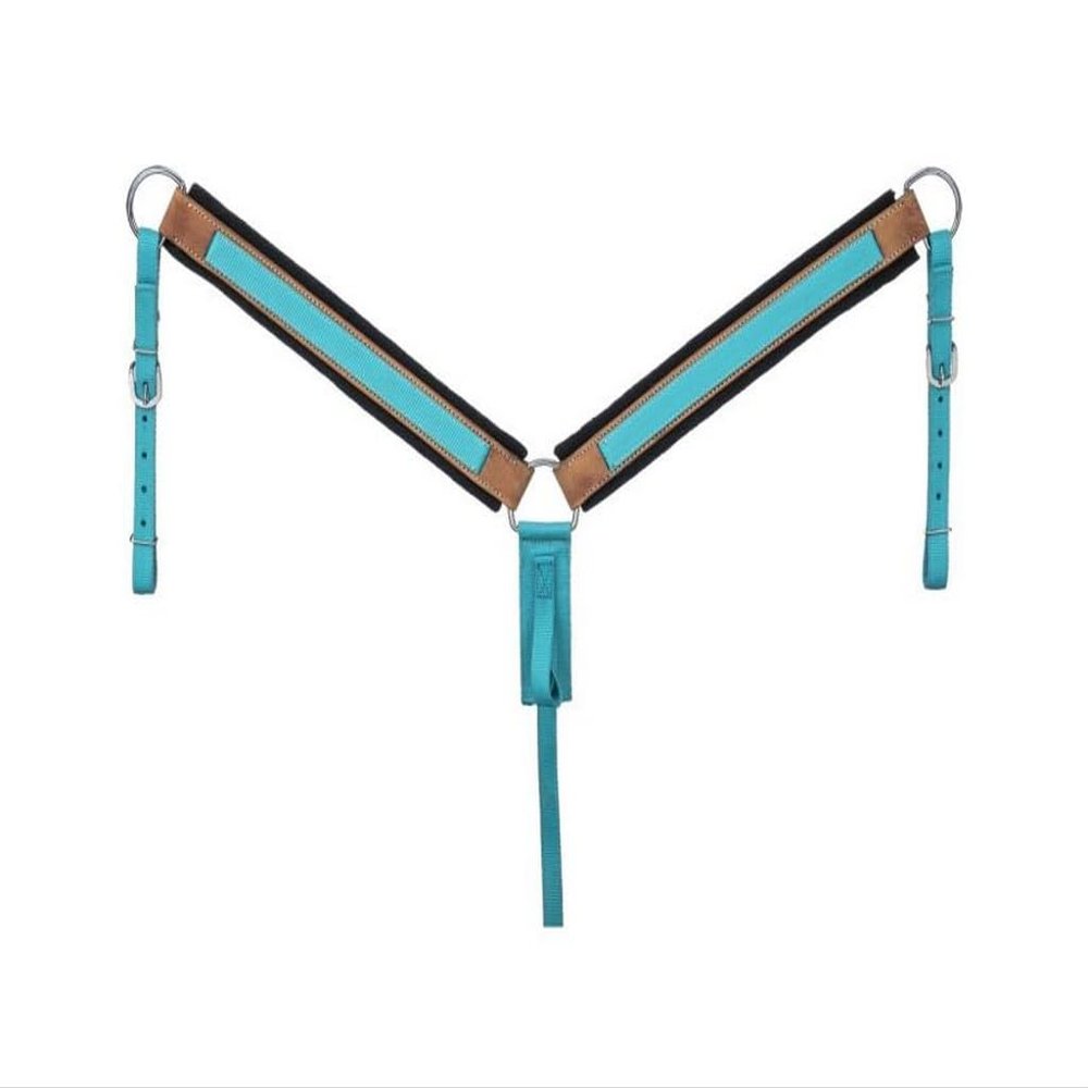 Tough 1 Premium Nylon Breastcollar Turquoise