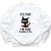 Onlyqualityseller It's Fine I'm Fine Everything is Fine Sweatshirt, Sarcastic Outfit for Women, Funny Graphic Long Sleeve for Adults, Plus Size Hooded and Sweater, Gift for Her (Burning) view 4