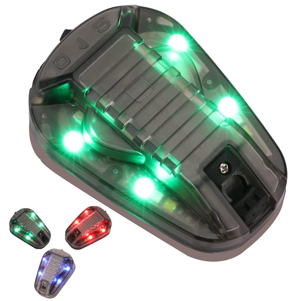 Phoking Tactical Marker Helmet Light Survival Signal Light Military Identification and Visible LED Helmet Strobe Military IFF for Outdoor Sports
