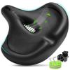 CDYWD Oversized Bike Seat for Men & Women Comfort, Extra Wide Bicycle Seat Cushion, Comfortable Soft Padded, Large Replacement Saddle for Peloton, Stationary Exercise Bike, Cruiser, City Bike, Ebike view 1