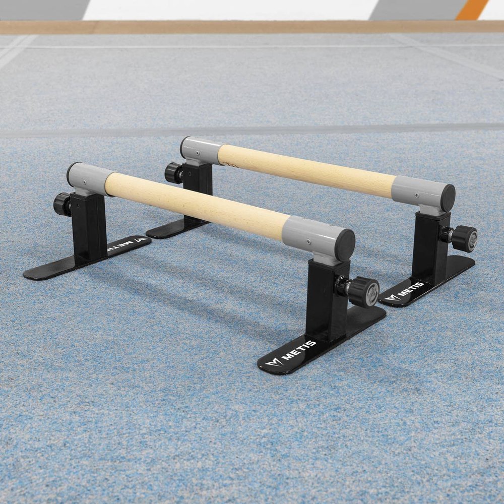 METIS Parallettes Bar - 2x Bars/Wide Neutral Grip Handles