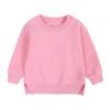Toddler Boys Girls Pullover Fleece Sweatshirt Children's Solid Winter Sweater Top Coat Girls Tunic (Hot Pink, 3-4 Years) view 1