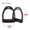 BOOFIRE New Generation Horse Stirrups for Saddle English Equestrian Stirrups for Kid Adlut Horse Riding Stirrups with Removable Rubber Anti-Skid Pad (Adult, Red) view 4