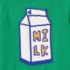 Amazon Essentials Boys' Cotton Knit Pullover Crewneck Sweater, Green Milk Carton, Large view 4