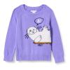 Amazon Essentials Girl's Pullover Crewneck Sweater, Purple, Seal, 4T view 1