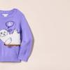Amazon Essentials Girl's Pullover Crewneck Sweater, Purple, Seal, 4T view 2