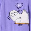 Amazon Essentials Girl's Pullover Crewneck Sweater, Purple, Seal, 4T view 4
