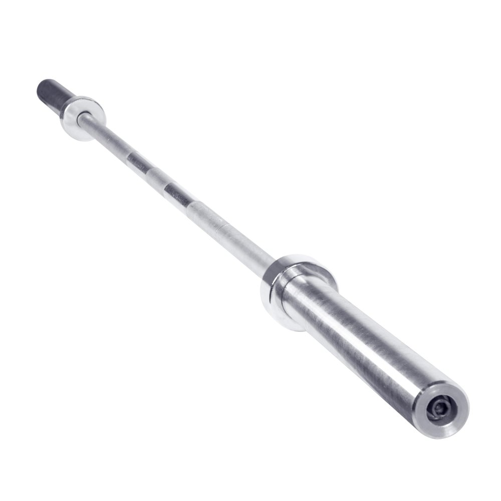 CAP Barbell 7-Foot Olympic Barbell, 44 lb Chrome Bar with 28mm Grip | 2-Inch Olympic Weightlifting Bar for Squats, Deadlifts, Bench Press, Rows, and Curls