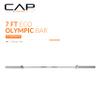 CAP Barbell 7-Foot Olympic Barbell, 44 lb Chrome Bar with 28mm Grip | 2-Inch Olympic Weightlifting Bar for Squats, Deadlifts, Bench Press, Rows, and Curls view 2
