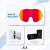 Oakley Fall Line M OO7103 Matte White/Prizm Snow Torch Iridium Ski Goggles For Men For Women + Bundle Accessory Leash Kit, Microfiber Pouch view 3