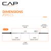 CAP Barbell 6-Foot Olympic 2-Inch Barbell | Olympic Weightlifting Bar for Squats, Deadlifts, Bench Press, Rows, and Curls view 4
