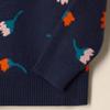 Amazon Essentials Toddler Girls' Pullover Crewneck Sweater, Dark Navy Flower Stems, 2T view 2