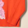 Amazon Essentials Girls' Pullover Crewneck Sweater, Tomato Red, Medium view 4