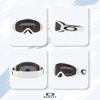 Oakley O-Frame 2.0 Pro S OO7126 Matte White/Dark Grey Ski Goggles For Men For Women+ Bundle Accessory Leash Kit, Microfiber Pouch view 2