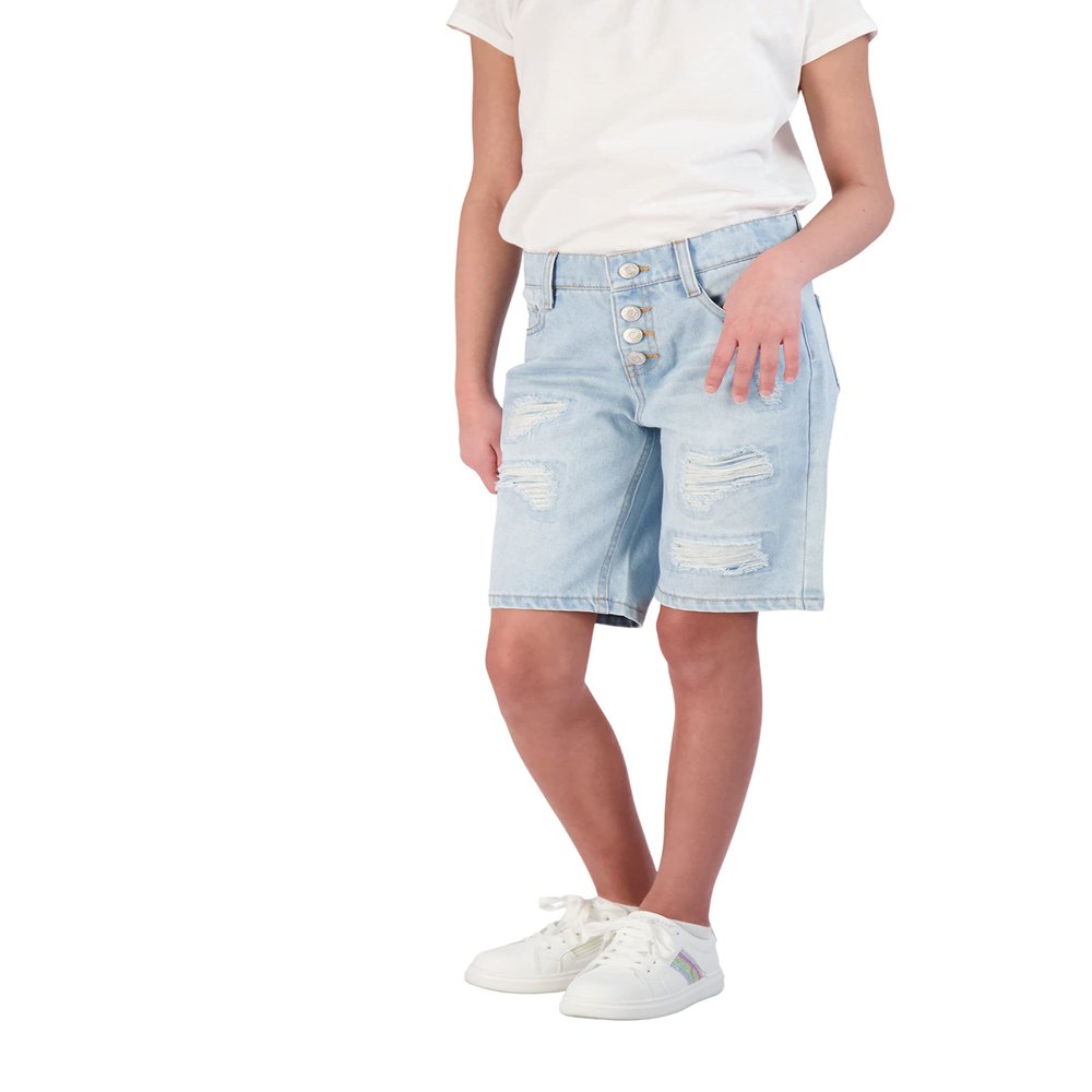 WallFlower Girls Shorts for Kids | 5 Pocket Stretch Denim Jeans Shorts for Girls