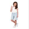 WallFlower Girls Shorts for Kids | 5 Pocket Stretch Denim Jeans Shorts for Girls view 2