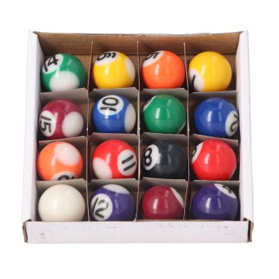 Alomejor Mini Billiard Balls, Compact Setup, Resin Pool Balls, Small Table Accessories, Family Fun, Home Entertainment, Game Room, Living Room, Patio,