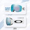 Oakley Flight Deck L OO7050 Matte White/Prizm Sapphire Ski Goggles For Men For Women+ Bundle Accessory Leash Kit, Microfiber Pouch view 3