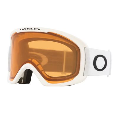 Oakley O-Frame 2.0 Pro S OO7126 Matte White/Persimmon Ski Goggles For Men For Women+ Bundle Accessory Leash Kit, Microfiber Pouch