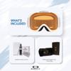 Oakley O-Frame 2.0 Pro S OO7126 Matte White/Persimmon Ski Goggles For Men For Women+ Bundle Accessory Leash Kit, Microfiber Pouch view 3