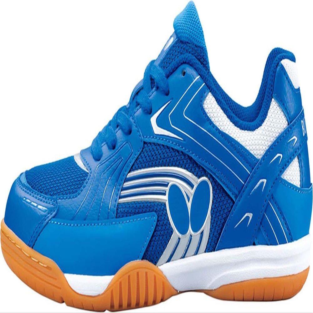 Butterfly Men's Lezoline Reiss Shoes - Beginner and Intermediate Competition Table Tennis Shoe, Cushion Enhances Comfort, Gripping, Durability Blue