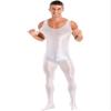 YiZYiF Men's Spandex Ballet Sleeveless Full Body Tight Jumpsuit Unitards Dance Costumes White X-Large view 2