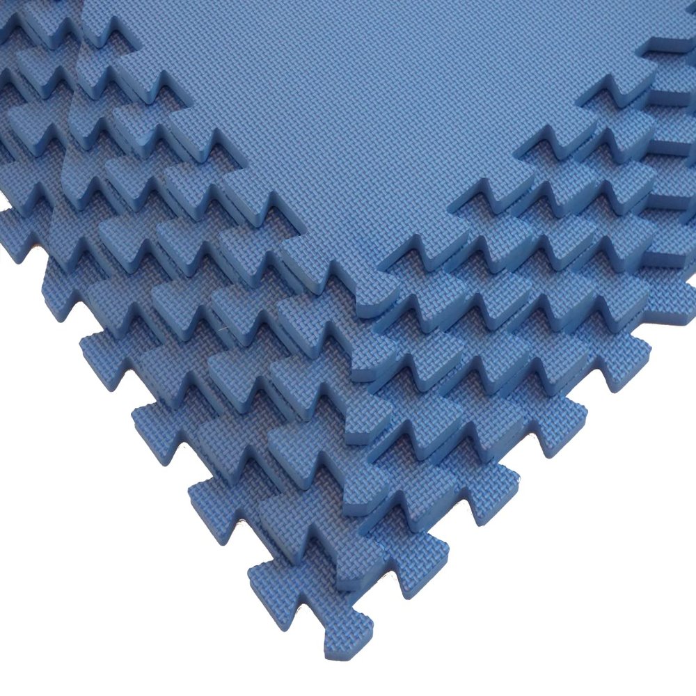 Square Brands Interlocking Gym Floor Tiles - Puzzle Foam Mats for Home Gym | MMA & Exercise | 3/8