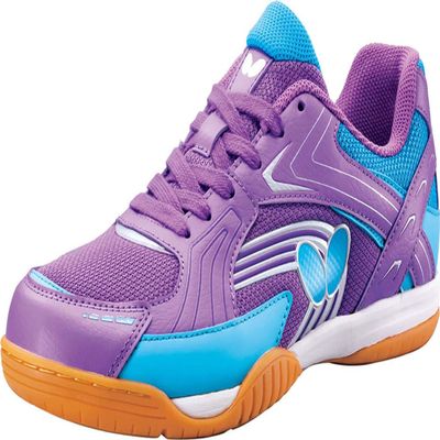 Butterfly Men's Lezoline Reiss Shoes - Beginner and Intermediate Competition Table Tennis Shoe, Cushion Enhances Comfort, Gripping, Durability Purple