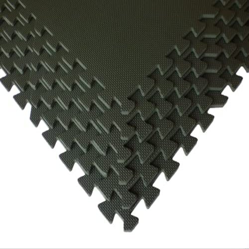 Get Rung Interlocking Floor Tiles From Square Brands for MMA | Gym Flooring for Home | Puzzle Foam Mats | Exercise Mat | Play Mat Tiles | 3/8"