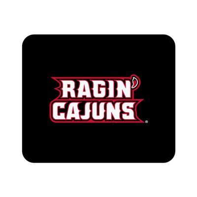 Mouse Pad, Fabric, University of Louisiana at Lafayette Standard/Classic Black