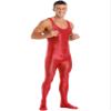 YiZYiF Men's Spandex Ballet Sleeveless Full Body Tight Jumpsuit Unitards Dance Costumes Red X-Large view 3