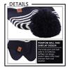 JANGANNSA Knitted Baby Hat Scarf Set Winter Warm Boys Girls Beanie Fleece Lining Toddler Kids Hats with Pompom(Striped Navy(Hat+Scarf),S) view 3
