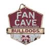 KH Sports Fan Mississippi State Bulldogs Fan Cave Badge Sign, 20x20 Inches, Bulldogs Decor for Dorm Room, Bedroom, Fan Cave, Living Room; Display Your Team Spirit with This Unique Mississippi State Bulldogs Wall Art view 1