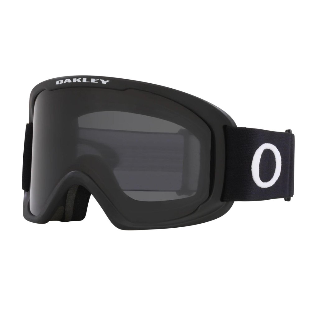Oakley O-Frame 2.0 Pro S OO7126 Matte Black/Dark Grey Ski Goggles For Men For Women+ Bundle Accessory Leash Kit, Microfiber Pouch
