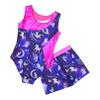 Sxiwei Kids Girls Metallic Sleeveless Gymnastics Leotard Ballet Dance Jumpsuit with Shorts Set Navy Blue 10 Years view 4