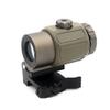 G43 3X Micro Magnifying Glass, 3X Magnifier, with Switch to Side Quick Detachable QD Mount, for Hunting (Sand) view 4