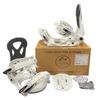 JR Kids Altitude JR Ripper Snowboard BINDINGS 4x4 Burton 3D & EST Channel Sizes: 2-6 White view 3