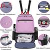 Ytonet Tennis Bag Tennis Backpack for Women Men 2 Rackets with Insulated Pocket Ventilated Shoe Compartment view 4