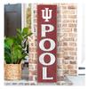 KH Sports 12x48 Leaning Sign Pool Indiana Hoosiers view 2