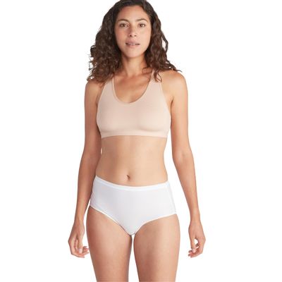 ExOfficio Womens Give-N-Go 2.0 Full Cut Brief - Travel Underwear, Breathable, Durable, Easy to Clean, White, Large