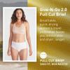 ExOfficio Womens Give-N-Go 2.0 Full Cut Brief - Travel Underwear, Breathable, Durable, Easy to Clean, White, Large view 2
