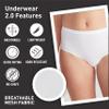 ExOfficio Womens Give-N-Go 2.0 Full Cut Brief - Travel Underwear, Breathable, Durable, Easy to Clean, White, Large view 3