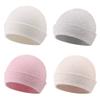Rabbit Newborn Baby Beanie 0-6 Months Cotton Infant Girls Hat Double Layer Warm Beanies for Boys (4PACK-A, Preemie/Newborn) view 1
