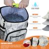Cooler Backpack Insulated Leakproof Waterproof Backpack Cooler Bag 30 Cans, Large Capacity Lightweight Travel Camping Beach Drink Beverage Beer Bag Cooler Ice Chest for Men and Women, Marble view 3