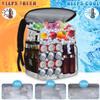 Cooler Backpack Insulated Leakproof Waterproof Backpack Cooler Bag 30 Cans, Large Capacity Lightweight Travel Camping Beach Drink Beverage Beer Bag Cooler Ice Chest for Men and Women, Marble view 4