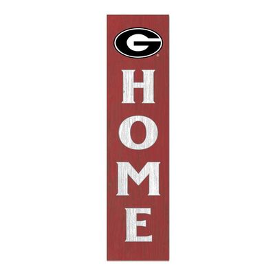 12x48 Leaning Sign Home Georgia Bulldogs
