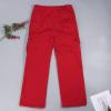 Men's Heavyweight Fleece Cargo Sweatpants Stretch Elastic Waist Athletic Workout Jogger Pants Drawstring Sport Trousers view 3