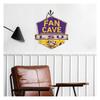 KH Sports Fan LSU Tigers Fan Cave Badge Sign, 20x20 Inches, Tigers Decor for Dorm Room, Bedroom, Fan Cave, Living Room; Display Your Team Spirit with This Unique LSU Fighting Tigers Wall Art view 2