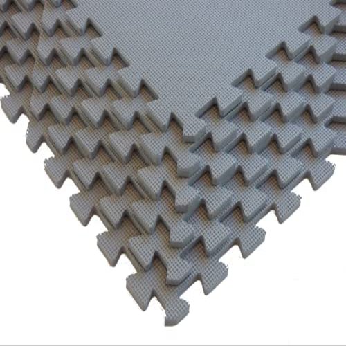 Square Brands Interlocking Foam Floor Tiles for MMA & Home Gym - Puzzle Foam Floor Mats - Exercise Mat Tiles - 3/8