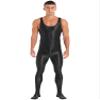 YiZYiF Men's Spandex Ballet Sleeveless Full Body Tight Jumpsuit Unitards Dance Costumes Black X-Large view 1